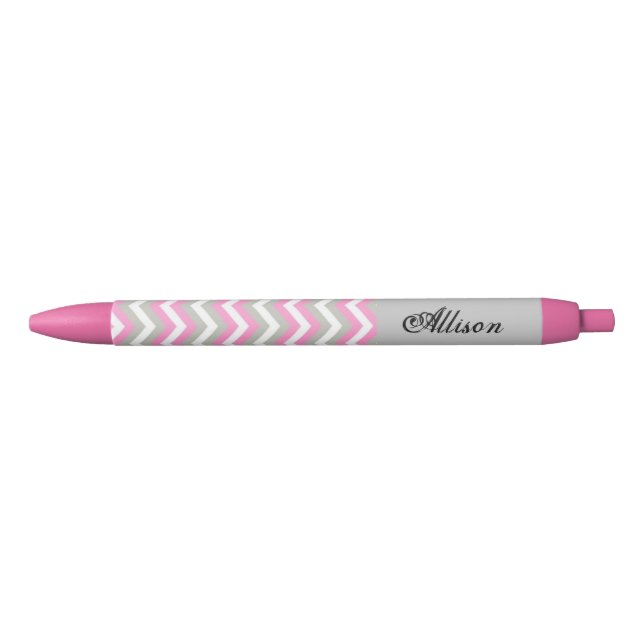 Bolígrafo De Tinta Negra Chevron (Anverso)