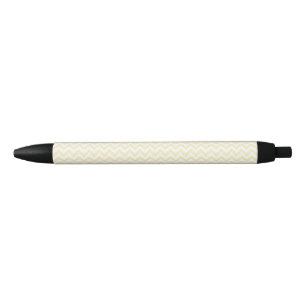 Bolígrafo De Tinta Negra Chevron Zigzag Lines Blond