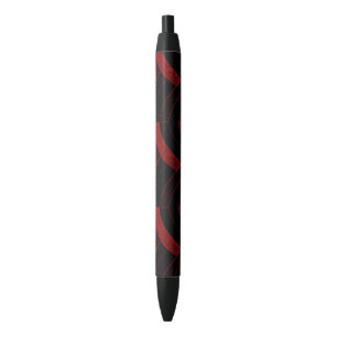 Bolígrafo De Tinta Negra Chevrons modernos y de diseño de moda