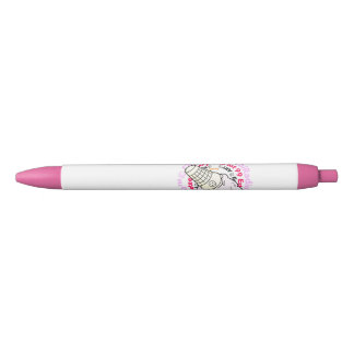Bolígrafo De Tinta Negra ChiRadio LLC ™ IceCream LOGO PEN rosa