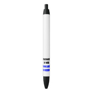 Bolígrafo De Tinta Negra Chiste Farmacéutico De La Leyenda Pesquera