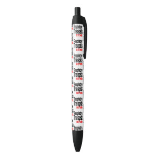 Bolígrafo De Tinta Negra Chiste Terapéutico Respiratorio