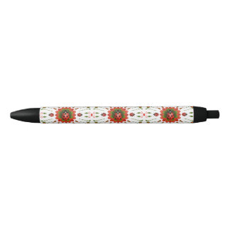 Bolígrafo De Tinta Negra Christmas Ladybug Red Green and White