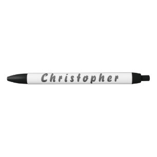 Bolígrafo De Tinta Negra Christopher Kugelschreiber