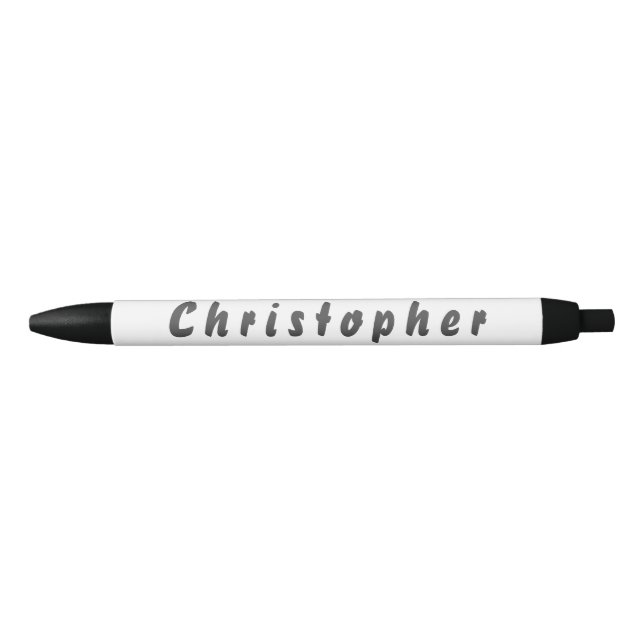 Bolígrafo De Tinta Negra Christopher Kugelschreiber (Anverso)