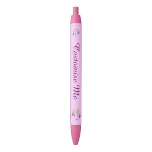 Bolígrafo De Tinta Negra Cigüeña clásica (rosa) 2