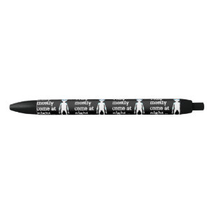 Bolígrafo De Tinta Negra Cita de alienígena blanco negro lindo