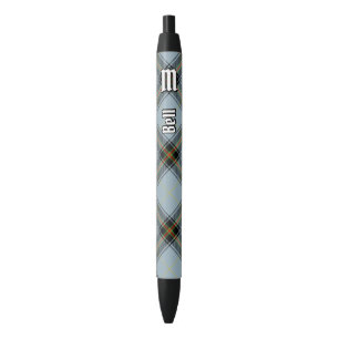 Bolígrafo De Tinta Negra Clan Bell Tartan