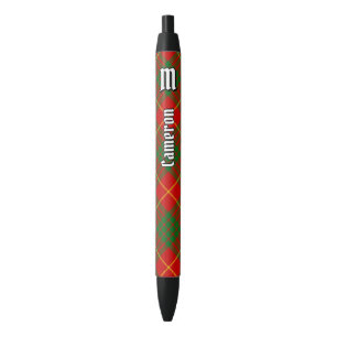 Bolígrafo De Tinta Negra Clan Cameron Tartan