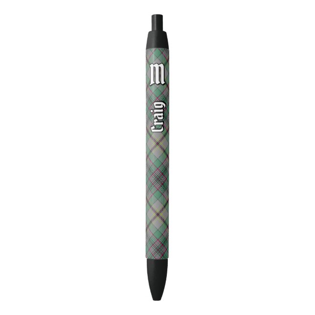 Bolígrafo De Tinta Negra Clan Craig Tartan Ink Pen (Frente vertical)