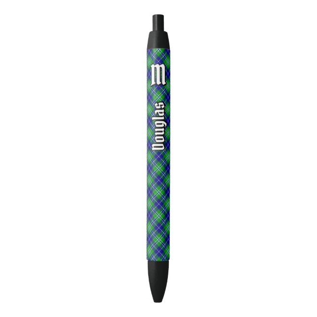 Bolígrafo De Tinta Negra Clan Douglas Tartan (Frente vertical)