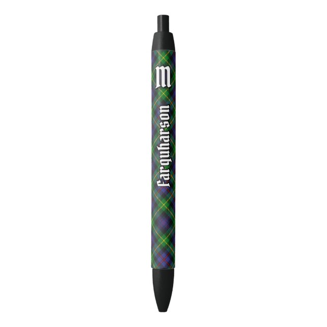 Bolígrafo De Tinta Negra Clan Farquharson Tartan Ink Pen (Frente vertical)