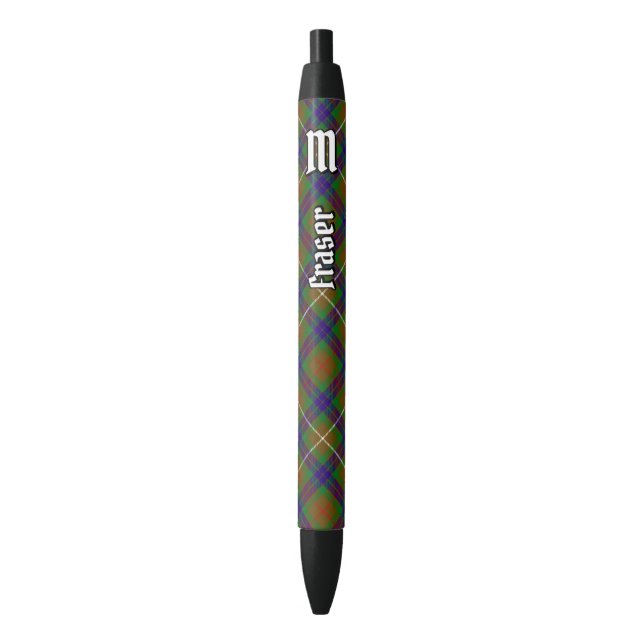 Bolígrafo De Tinta Negra Clan Fraser Hunting Tartan Ink Pen (Frente vertical)