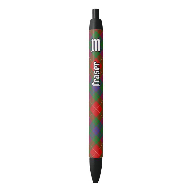 Bolígrafo De Tinta Negra Clan Fraser Tartan Ink Pen (Frente vertical)