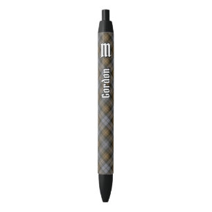 Bolígrafo De Tinta Negra Clan Gordon Weathered Tartan Ink Pen