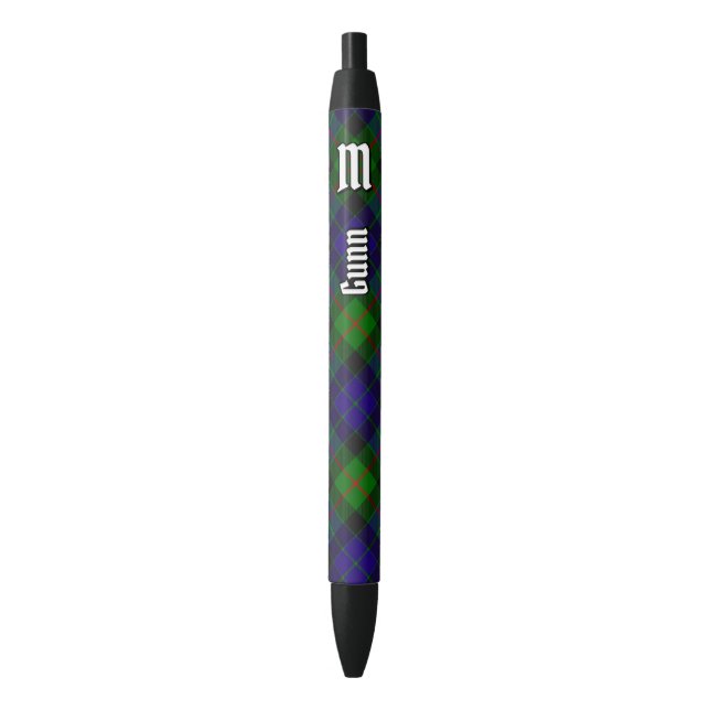 Bolígrafo De Tinta Negra Clan Gunn Tartan Ink Pen (Frente vertical)