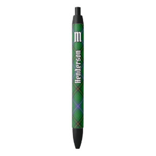 Bolígrafo De Tinta Negra Clan Henderson Tartan