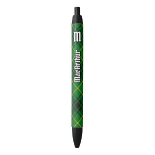 Bolígrafo De Tinta Negra Clan MacArthur Tartan