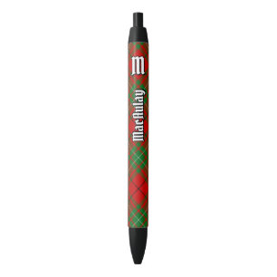 Bolígrafo De Tinta Negra Clan MacAulay Tartan Ink Pen