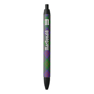 Bolígrafo De Tinta Negra Clan MacDonald Tartan Ink Pen