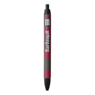 Bolígrafo De Tinta Negra Clan MacDougall Tartan