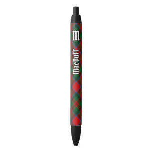 Bolígrafo De Tinta Negra Clan MacDuff Tartan