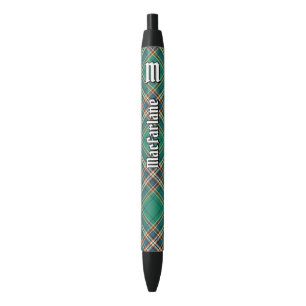 Bolígrafo De Tinta Negra Clan MacFarlane Ancient Hunting Tartán