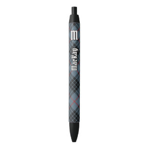 Bolígrafo De Tinta Negra Clan MacKay Blue Tartan
