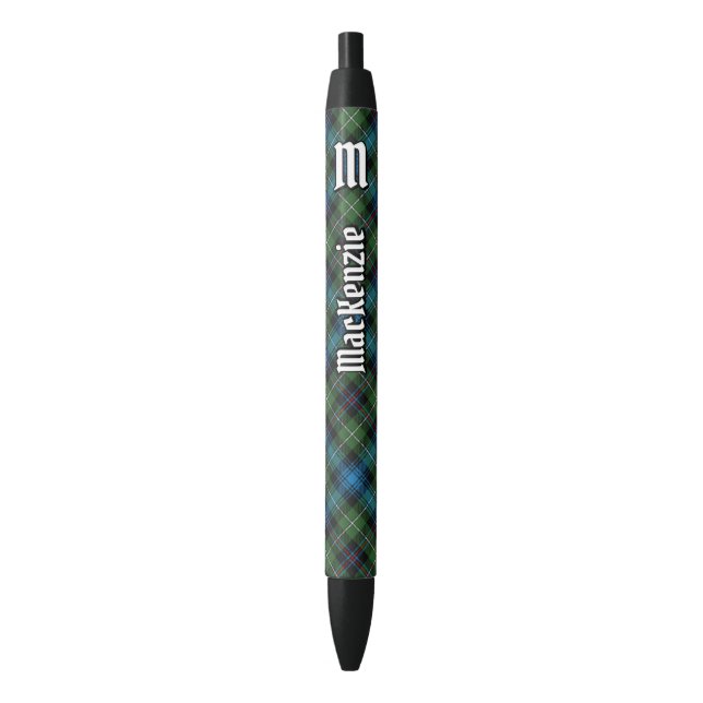 Bolígrafo De Tinta Negra Clan MacKenzie Tartan Ink Pen (Frente vertical)