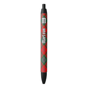 Bolígrafo De Tinta Negra Clan MacLean Tartan