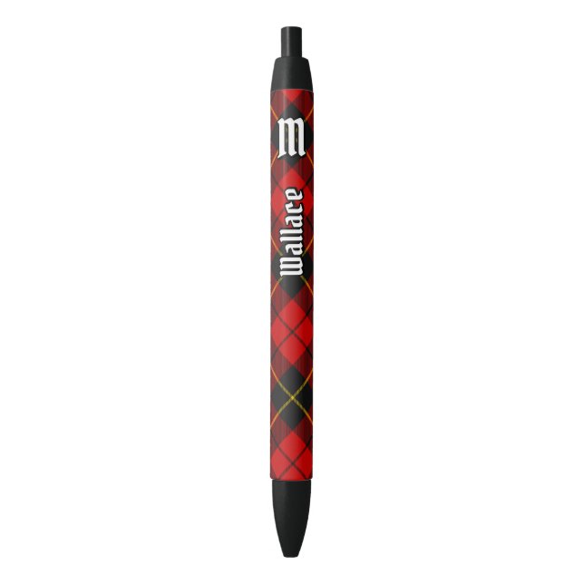 Bolígrafo De Tinta Negra Clan Wallace Tartan Ink Pen (Frente vertical)