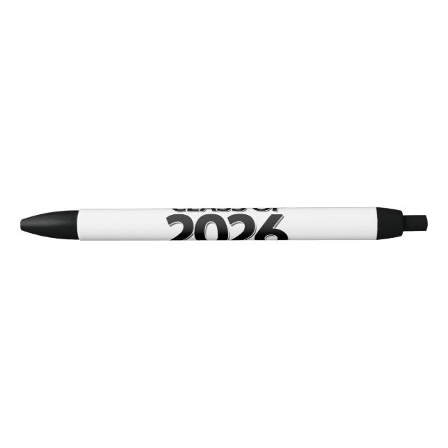 Bolígrafo De Tinta Negra Clase de 2026 (Anverso)