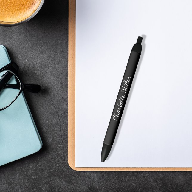 Bolígrafo De Tinta Negra Clásico de script de nombre negro (Subido por el creador)