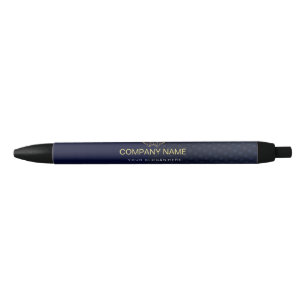Bolígrafo De Tinta Negra Clásico Profesional Elegante Oro Azul