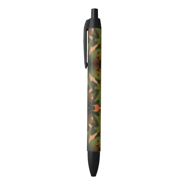 Bolígrafo De Tinta Negra Classic Military Camo Pattern (Parte superior (vertical))