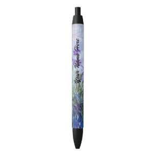 Bolígrafo De Tinta Negra Claude Monet - Lilac Irises / Iris Mauves