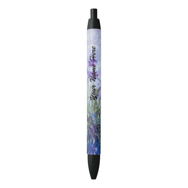 Bolígrafo De Tinta Negra Claude Monet - Lilac Irises / Iris Mauves (Frente vertical)