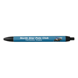 Bolígrafo De Tinta Negra Club de Polo de la Estrella del Norte