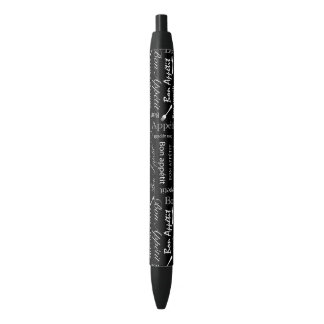Bolígrafo De Tinta Negra Cocinero francés blanco y negro de Appetit del Bon
