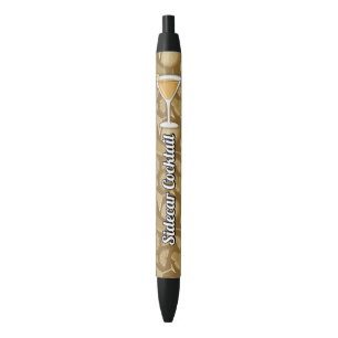 Bolígrafo De Tinta Negra Cóctel de Sidecar