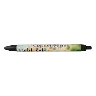 Bolígrafo De Tinta Negra Cojín Playero Personalizable Copacabana Hotel Sol