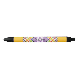 Bolígrafo De Tinta Negra Colección brillante Monograma Purple Pen Set