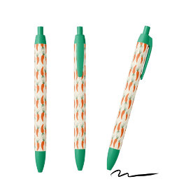 Bolígrafo De Tinta Negra Colección de Zanahorias Botánicas