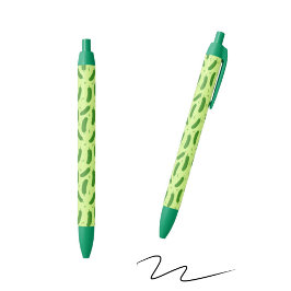 Bolígrafo De Tinta Negra Colección Pickle & Fresh estampada