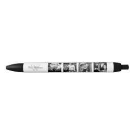 Bolígrafo De Tinta Negra Collage de fotos familiar personalizado