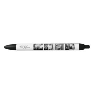 Bolígrafo De Tinta Negra Collage de fotos familiar personalizado