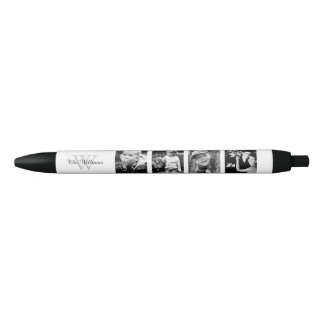 Bolígrafo De Tinta Negra Collage de fotos familiar personalizado