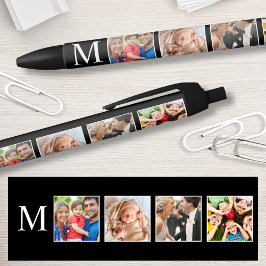 Bolígrafo De Tinta Negra Collage de fotos familiar personalizado personaliz