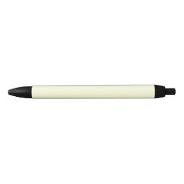 Bolígrafo De Tinta Negra Color Amarillo Claro Sólido Liso