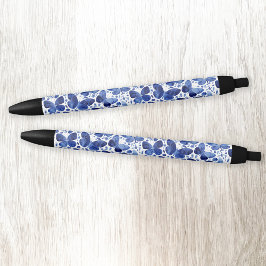 Bolígrafo De Tinta Negra Color de agua de mariposa azul